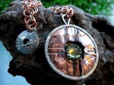 VLP,Entry #1,Cracked Open Necklace,Copper Silver Lemon Qtz,20in,$285